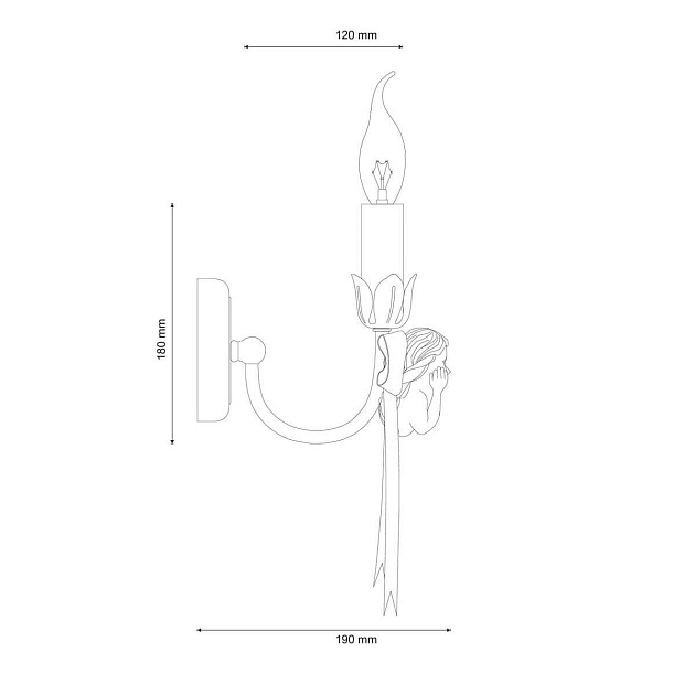 Бра Lucia Tucci Angelo W147.1 Ivory изображение 2 Бра Lucia Tucci Angelo W147.1 Ivory Фото № 2
