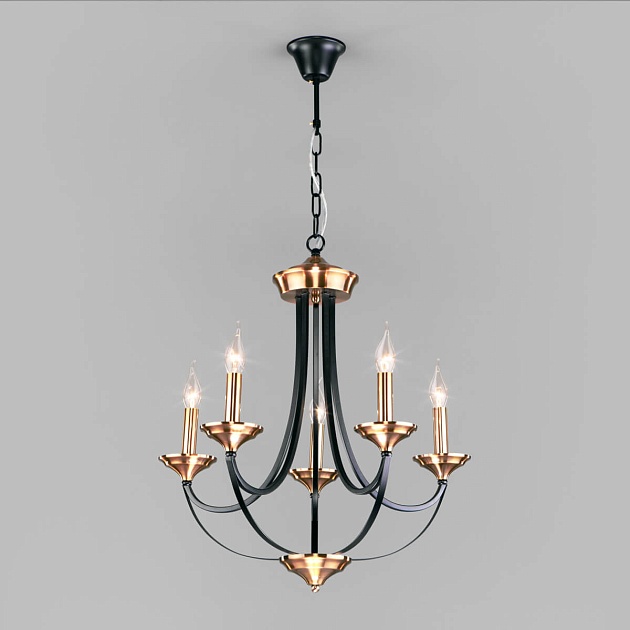Подвесная люстра Eurosvet Lazzaro 60098/5 черный изображение 1 Подвесная люстра Eurosvet Lazzaro 60098/5 черный Фото № 1
