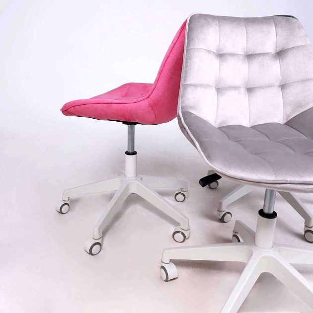 Поворотное кресло AksHome Carolyn велюр, фуксия 91956 Фото № 4