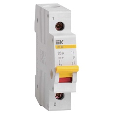 KARAT Выключатель нагрузки (мини-рубильник) ВН-32 1P 20А IEK MNV10-1-020