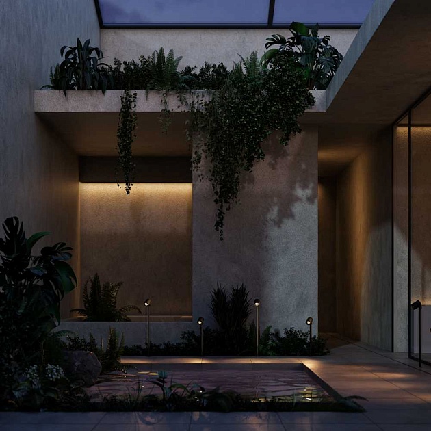 Ландшафтный светильник Maytoni Outdoor O497FL-L12B3K1 изображение 2 Ландшафтный светильник Maytoni Outdoor O497FL-L12B3K1 Фото № 2