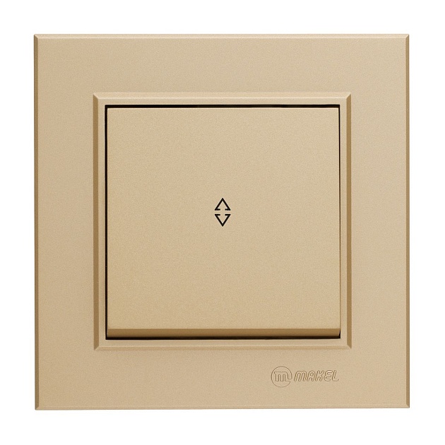 Выключатель одноклавишный проходной Makel Karea 56057005 Фото № 1