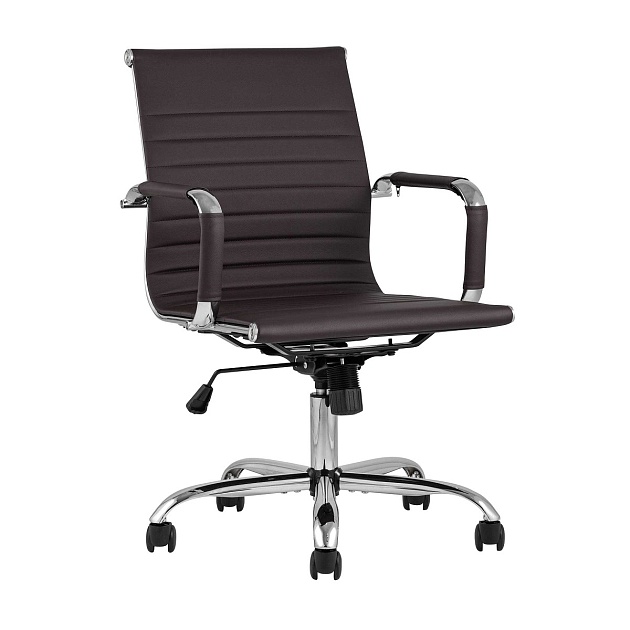 Офисное кресло TopChairs City S коричневое D-101 brown Фото № 1
