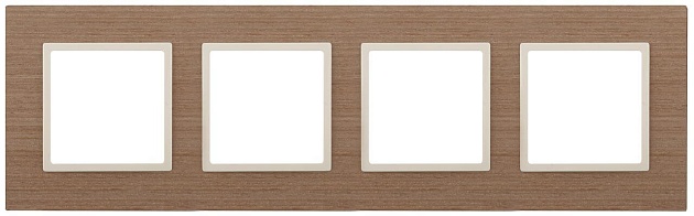 Рамка 4-постовая ЭРА Elegance 14-5304-07 Б0034584 Фото № 1