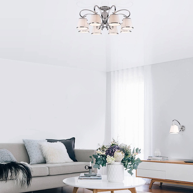 Потолочная люстра Eurosvet 60088/8 хром Фото № 5