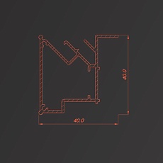 Профиль Flexy для многоуровневых натяжных потолков 7205 KONSTRUKTOR 02 9016 2