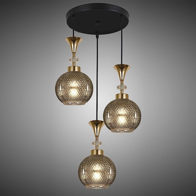 Подвесная люстра Reluce 02001-0.9-03 Smoke Фото № 3