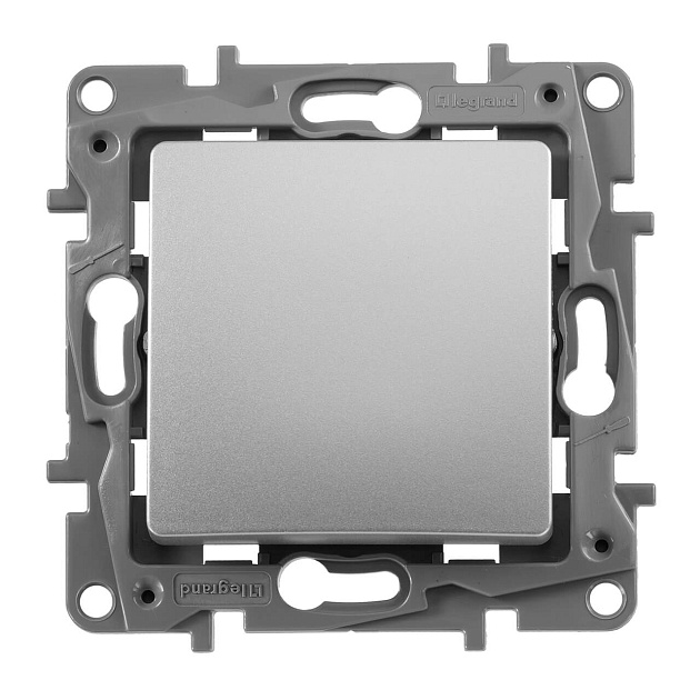 Переключатель одноклавишный Legrand Etika 10A 250V алюминий 672405 Фото № 3