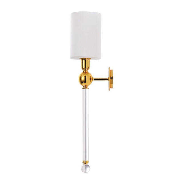 Бра Crystal Lux Mirabella AP1 Gold/White Фото № 1