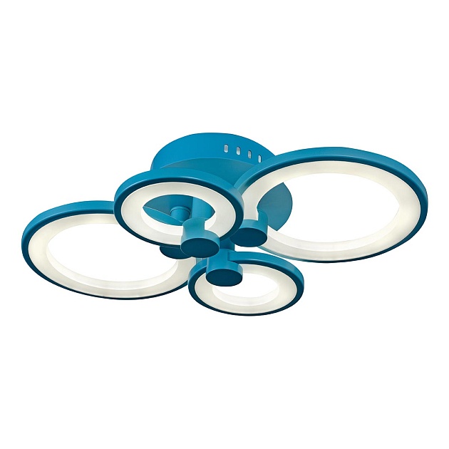 Потолочная светодиодная люстра iLedex Ring A001/4 Blue изображение 1 Потолочная светодиодная люстра iLedex Ring A001/4 Blue Фото № 1