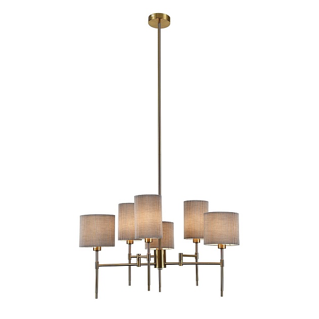 Подвесная люстра Indigo Plisse 13033/6R Brass V000536 Фото № 4