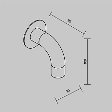 Бра Maytoni Outdoor O477WL-L2GF3K 1