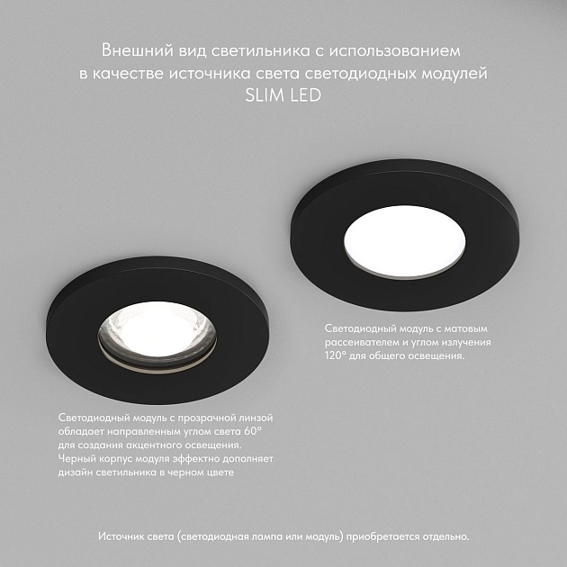 Встраиваемый светильник Denkirs Vand DK2036-BK Фото № 4
