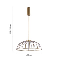 Подвесной светодиодный светильник Favourite Vertex 4286-6P 1