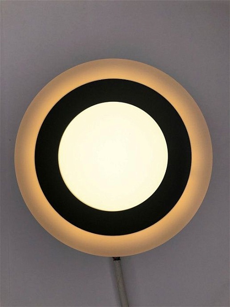 Настенно-потолочный светодиодный светильник Elvan NLS-500R-6/3-WW/NH-Bk Фото № 9