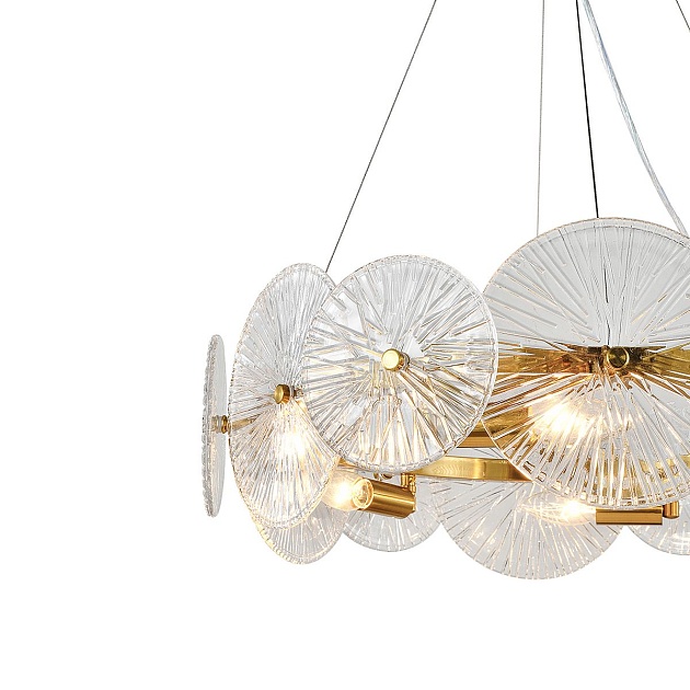 Подвесная люстра Indigo Miele V12021/6P Brass V000604 Фото № 3