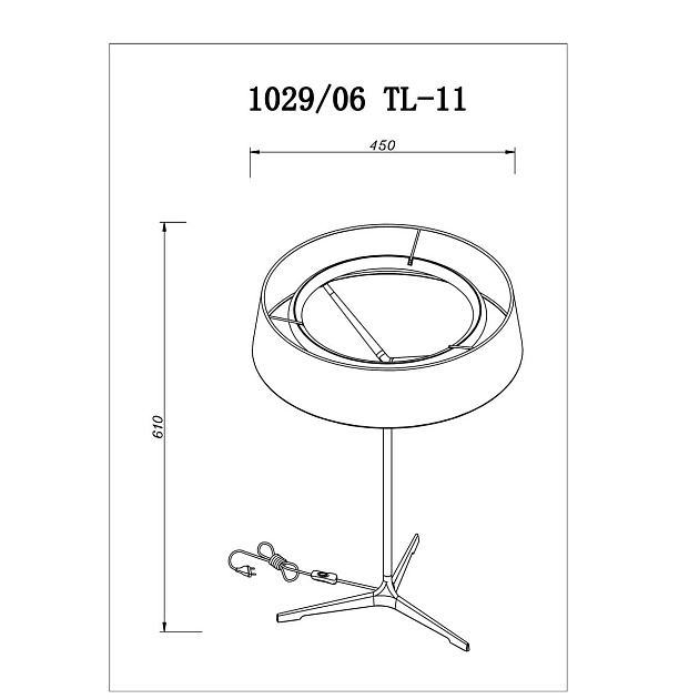 Настольная лампа Divinare Alma 1029/06 TL-11 Фото № 2