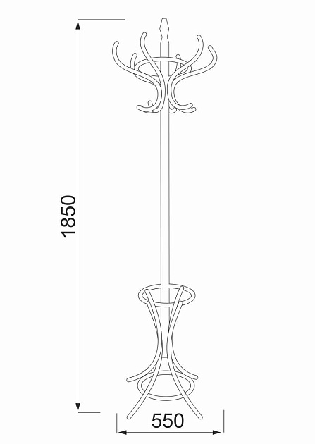Напольная вешалка AksHome Siena белый, дерево 77650 изображение 2 Напольная вешалка AksHome Siena белый, дерево 77650 Фото № 2