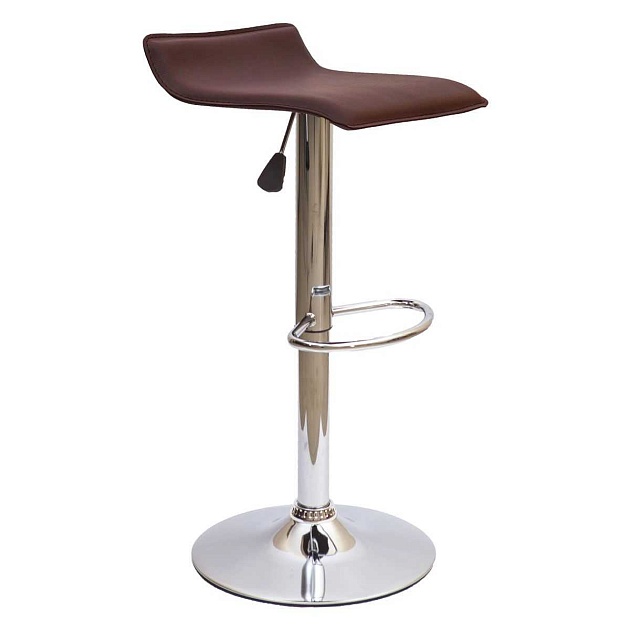 Барный стул AksHome Slim коричневый, экокожа 27629 изображение 1 Барный стул AksHome Slim коричневый, экокожа 27629 Фото № 1