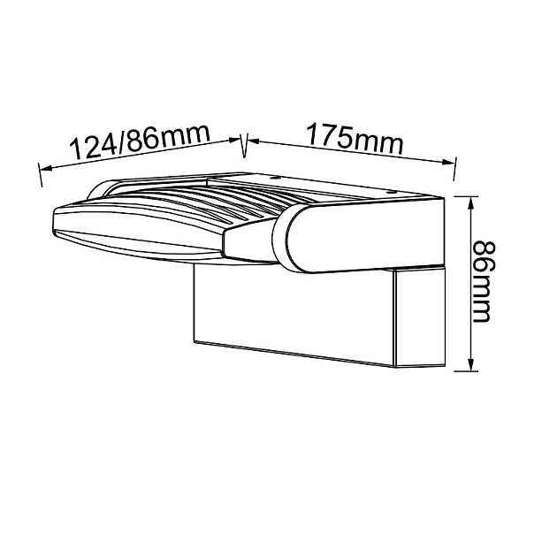 Уличный настенный светодиодный светильник Mantra Hood 8895 Фото № 2