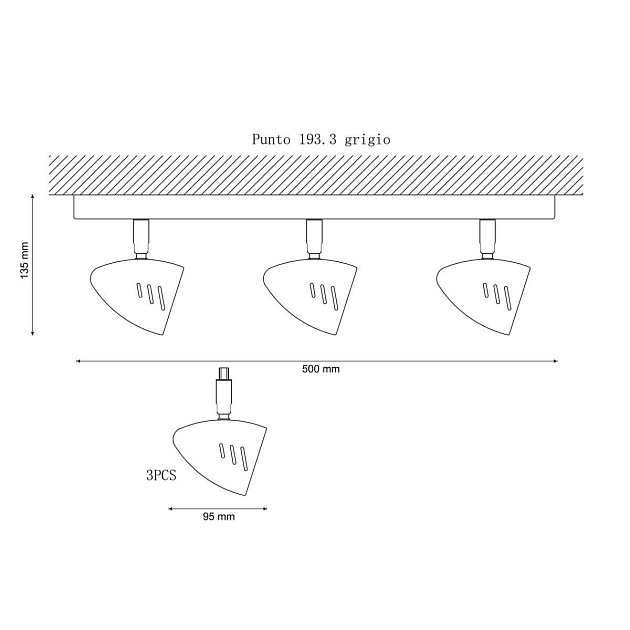 Спот Lucia Tucci Punto 193.3 Grigio изображение 2 Спот Lucia Tucci Punto 193.3 Grigio Фото № 2