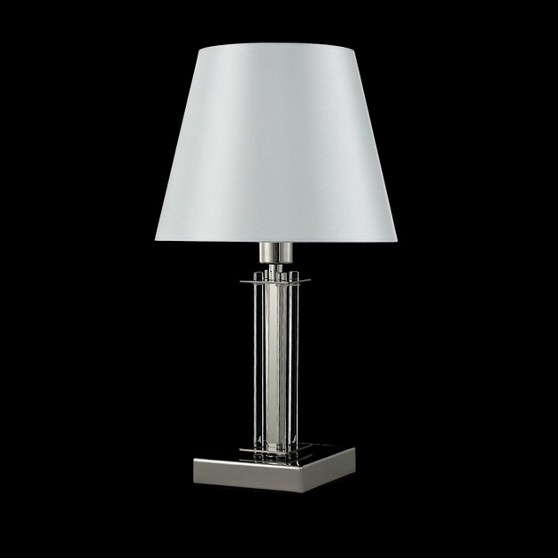 Настольная лампа Crystal Lux Nicolas LG1 Nickel/White Фото № 3