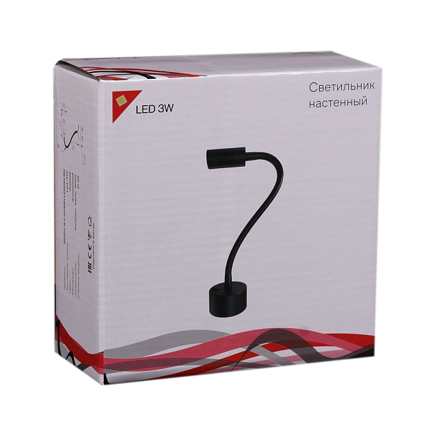 Бра Reluce 86201-9.2-001MN LED3W BK изображение 2 Бра Reluce 86201-9.2-001MN LED3W BK Фото № 2