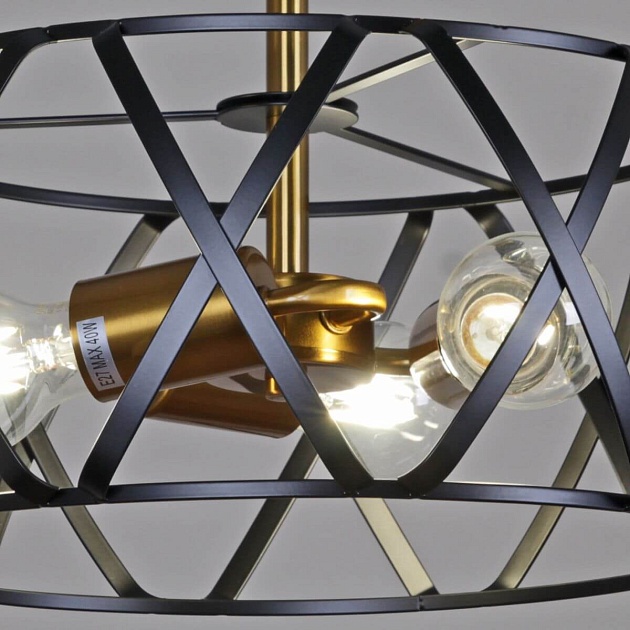 Потолочная люстра Illumico IL1023-3C-05 BK GD изображение 3 Потолочная люстра Illumico IL1023-3C-05 BK GD Фото № 3