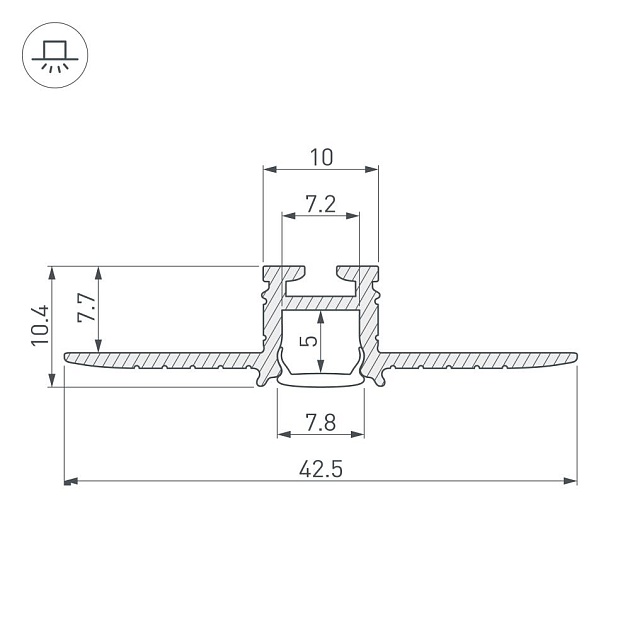 Профиль Arlight Pik-F-Hide-2000 030563 изображение 2 Профиль Arlight Pik-F-Hide-2000 030563 Фото № 2