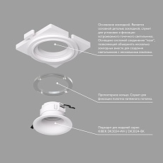 Закладная панель Denkirs DK3024-SCB 5