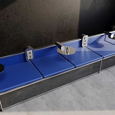 Рамка стеклянная Voltum S70 на 3 поста, (шелк, стекло) VLS110304 2