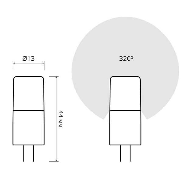 Лампа светодиодная Gauss G4 4W 4100К прозрачная 10724 изображение 5 Лампа светодиодная Gauss G4 4W 4100К прозрачная 10724 Фото № 5