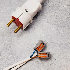 Универсальная клемма СМК 222-412, 2-проводная серая 0,08-2,5/4 мм² (20 шт./уп.) REXANT 07-5252-4-20 2