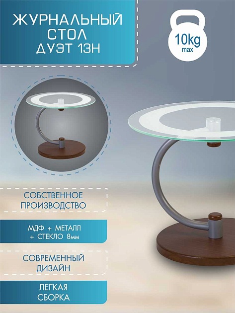 Журнальный стол Мебелик Дуэт 13Н 001755 изображение 4 Журнальный стол Мебелик Дуэт 13Н 001755 Фото № 4