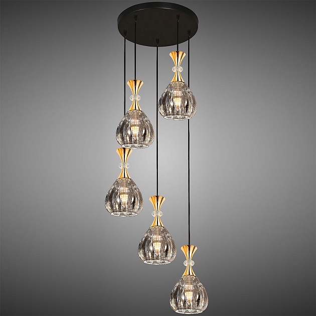 Подвесная люстра Reluce 09015-0.9-05 Smoke Фото № 3