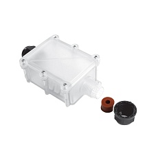 Коробка распределительная LD522 водонепроницаемая на 2 выхода, 450V, 125x55x36, черный