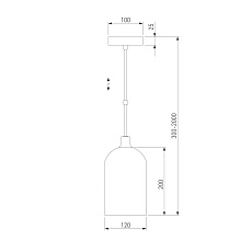 Подвесной светильник Eurosvet Bambola 50357/1 латунь 1