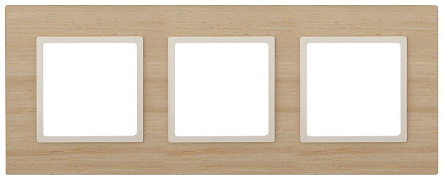 Рамка 3-постовая ЭРА Elegance 14-5303-11 Б0034582 Фото № 1