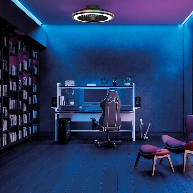 Потолочная светодиодная люстра-вентилятор Mantra GAMER 8292 Фото № 4