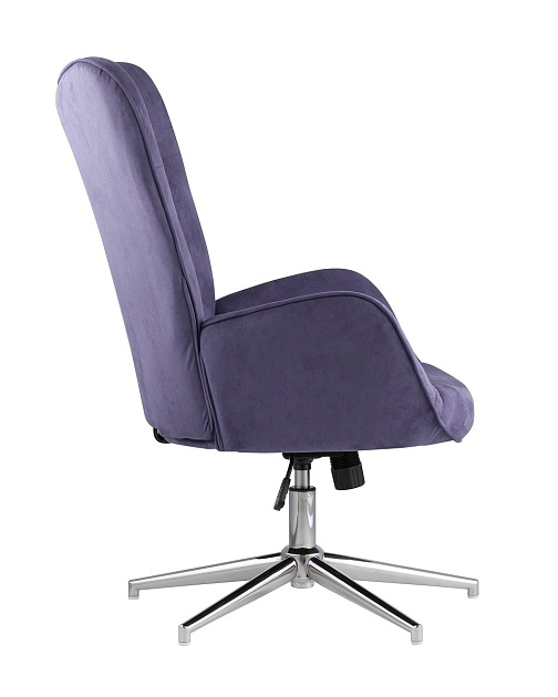 Поворотное кресло Stool Group Филадельфия регулируемое замша синий FUCHS HY-82 изображение 3 Поворотное кресло Stool Group Филадельфия регулируемое замша синий FUCHS HY-82 Фото № 3