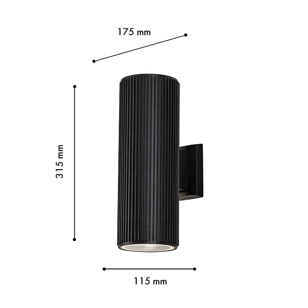 Уличный настенный светильник Favourite Pola 4513-2W Фото № 2
