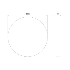 Потолочный светодиодный светильник TK Lighting 18797 Aqua CCT+DIM IP54 1