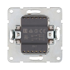 Переключатель LK Studio 2-кл., с двух мест (схема 6+6) 16 A, 250 B (бежевый) LK60 861301-1 2