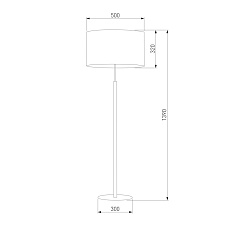 Торшер TK Lighting 5218 Deva Graphite 1