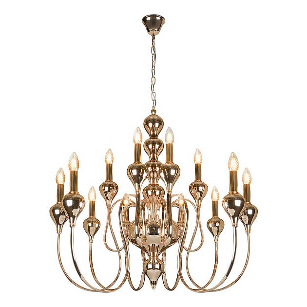 Подвесная люстра iLamp Lady 88003-8+4 GD Фото № 1