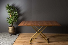 Стол-трансформер Levmar Compact D44/S90 (миланский орех/золото) 5339232001 2