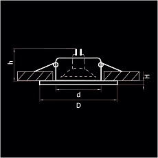 Встраиваемый светильник Lightstar Anello 002240 2