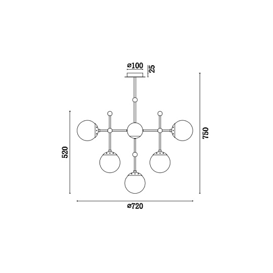 Подвесная люстра Vele Luce Modena VL5014P10 изображение 4 Подвесная люстра Vele Luce Modena VL5014P10 Фото № 4