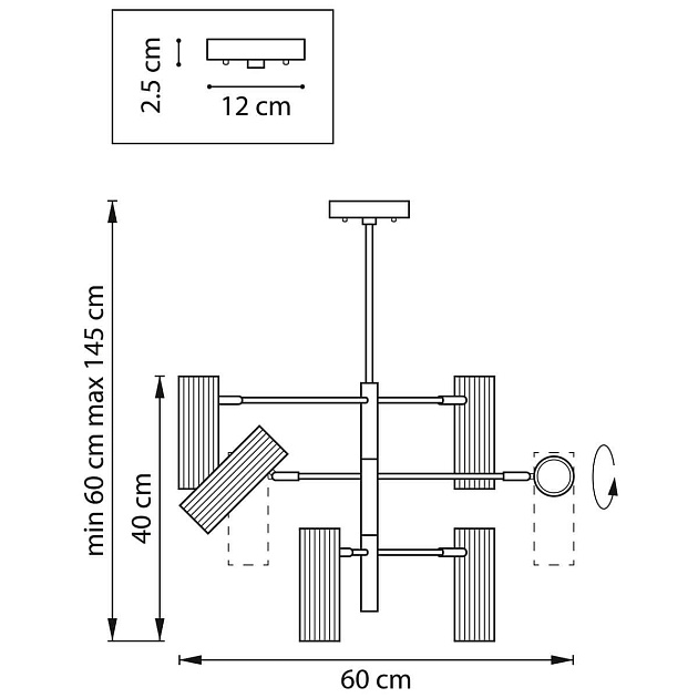 Подвесная люстра Lightstar Roma 718267 Фото № 2