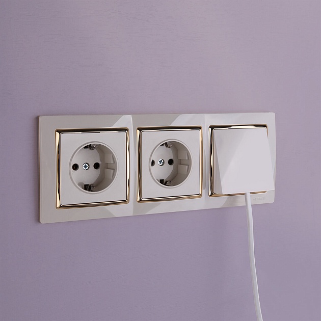 Вывод кабеля Werkel слоновая кость W1150203 4690389155680 изображение 2 Вывод кабеля Werkel слоновая кость W1150203 4690389155680 Фото № 2